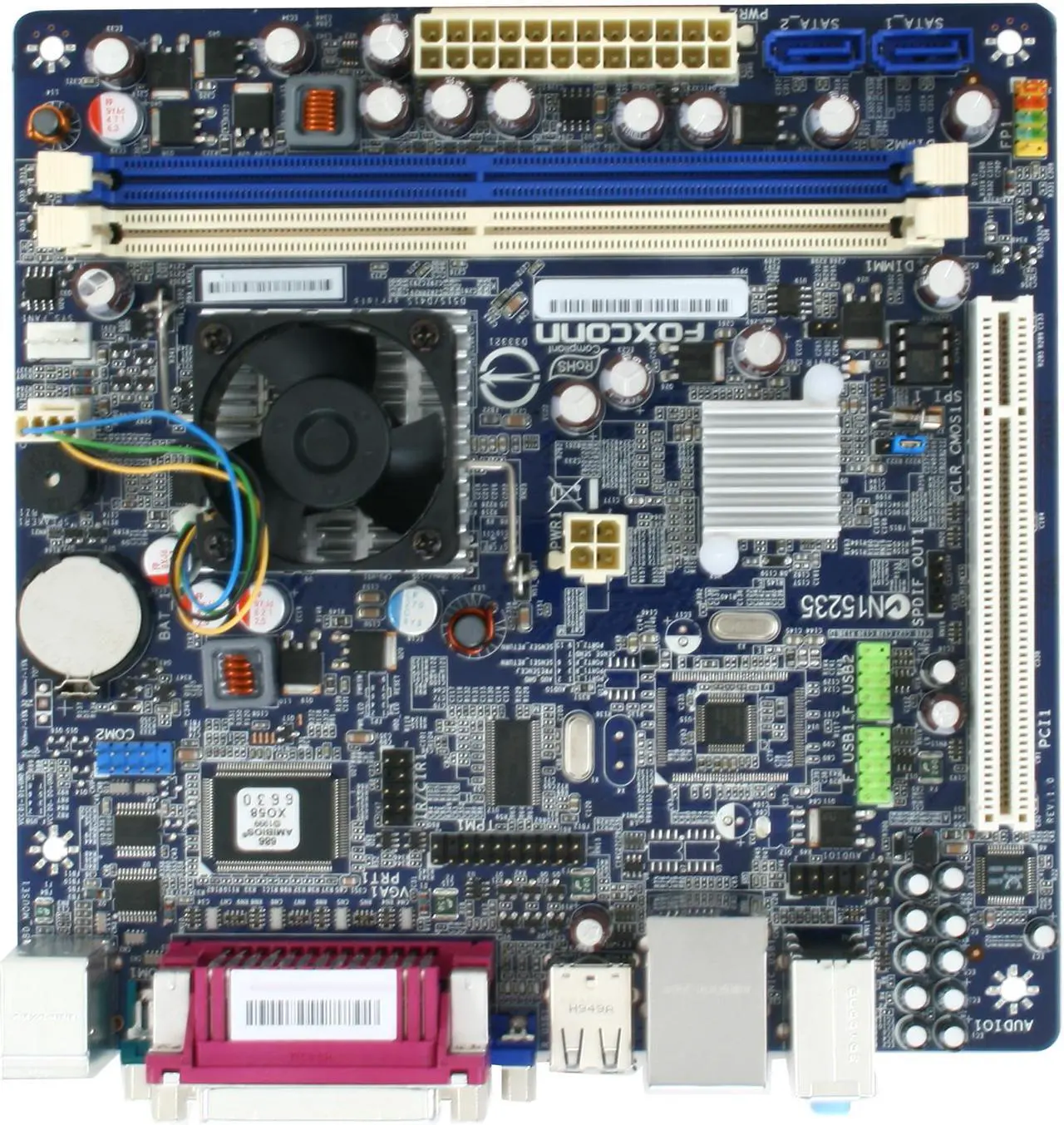 Alt view image 3 of 5 - Foxconn D51S Intel Atom D510 Intel NM10 Mini ITX Motherboard / CPU Combo
