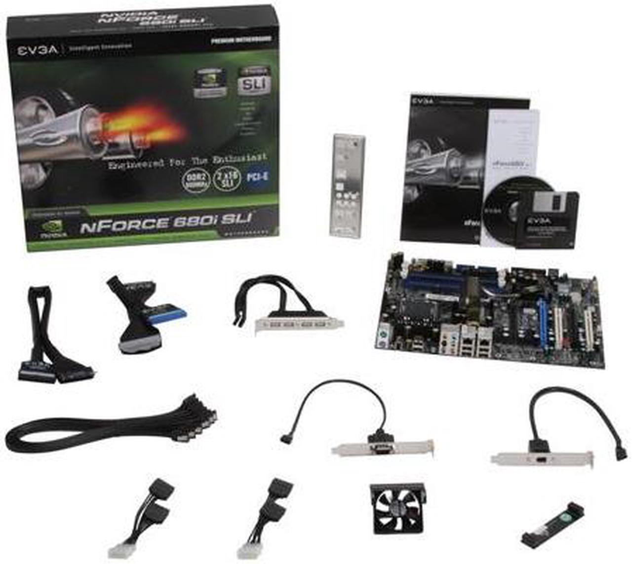 Alt view image 6 of 6 - EVGA 122-CK-NF68-A1 LGA 775 NVIDIA nForce 680i SLI ATX Intel Motherboard