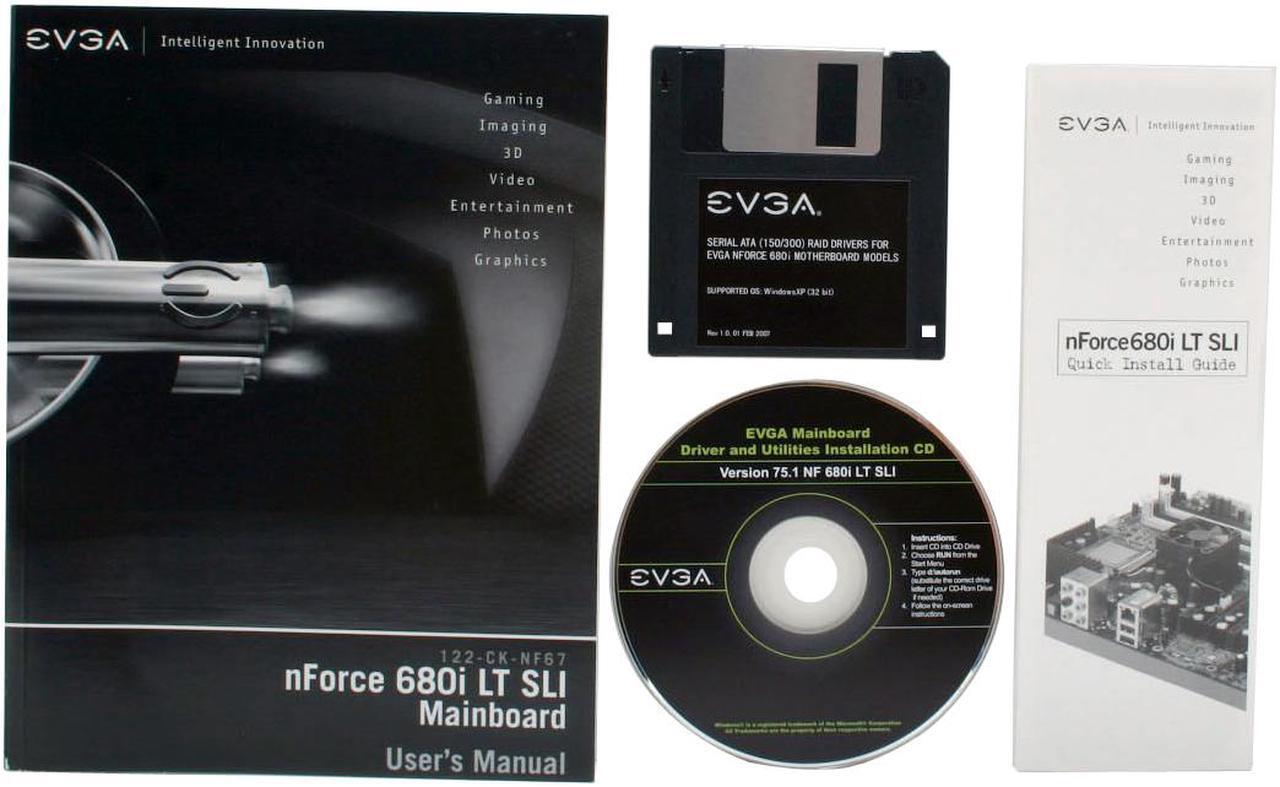 Alt view image 5 of 7 - EVGA 122-CK-NF67-A1 LGA 775 NVIDIA nForce 680i LT SLI ATX Intel Motherboard