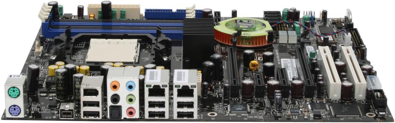 Alt view image 2 of 7 - EVGA 122-M2-NF59-TR AM2 NVIDIA nForce 590 SLI MCP ATX AMD Motherboard