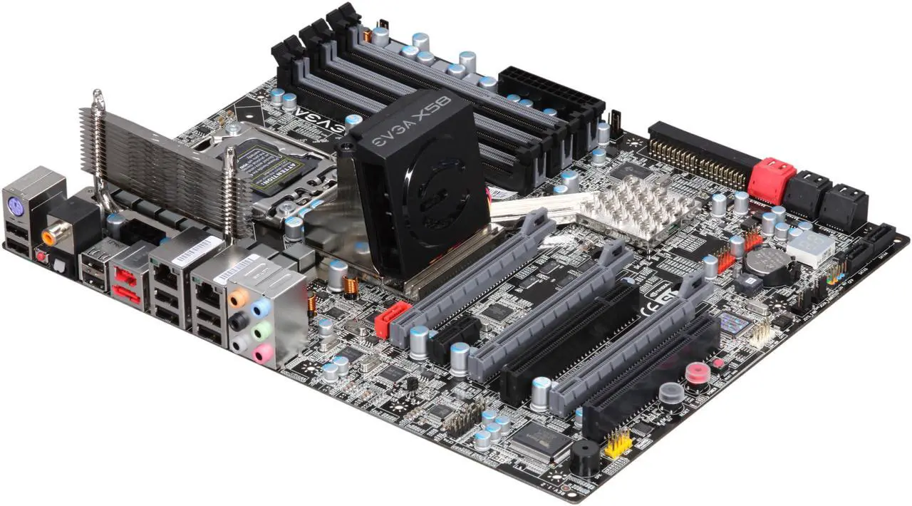 Main image of EVGA E758-A1 3-Way SLI (x16/x16/x8) LGA 1366 Intel X58 ATX Intel Motherboard