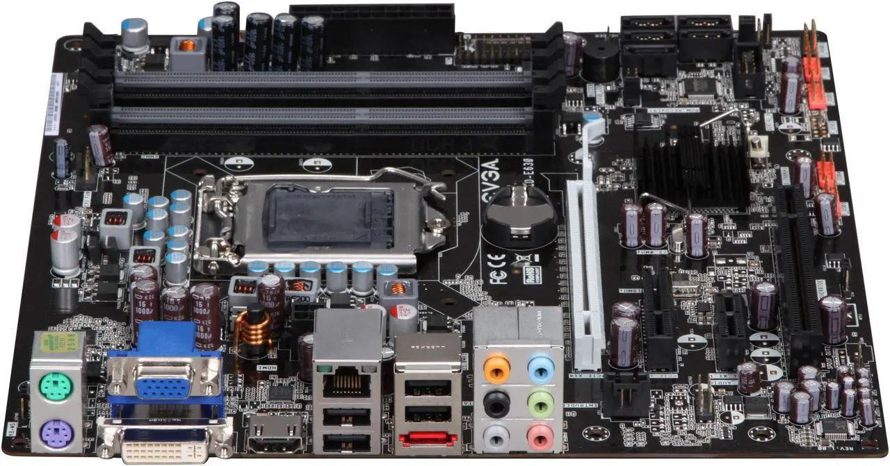 Alt view image 2 of 5 - EVGA H55V 111-CD-E630-TR LGA 1156 Intel H55 HDMI Micro ATX Intel Motherboard