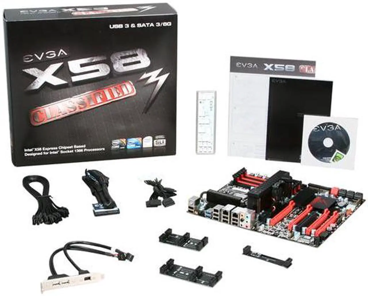 Alt view image 5 of 5 - EVGA 141-GT-E770-A1 LGA 1366 Intel X58 USB 3.0 Extended ATX Intel Motherboard