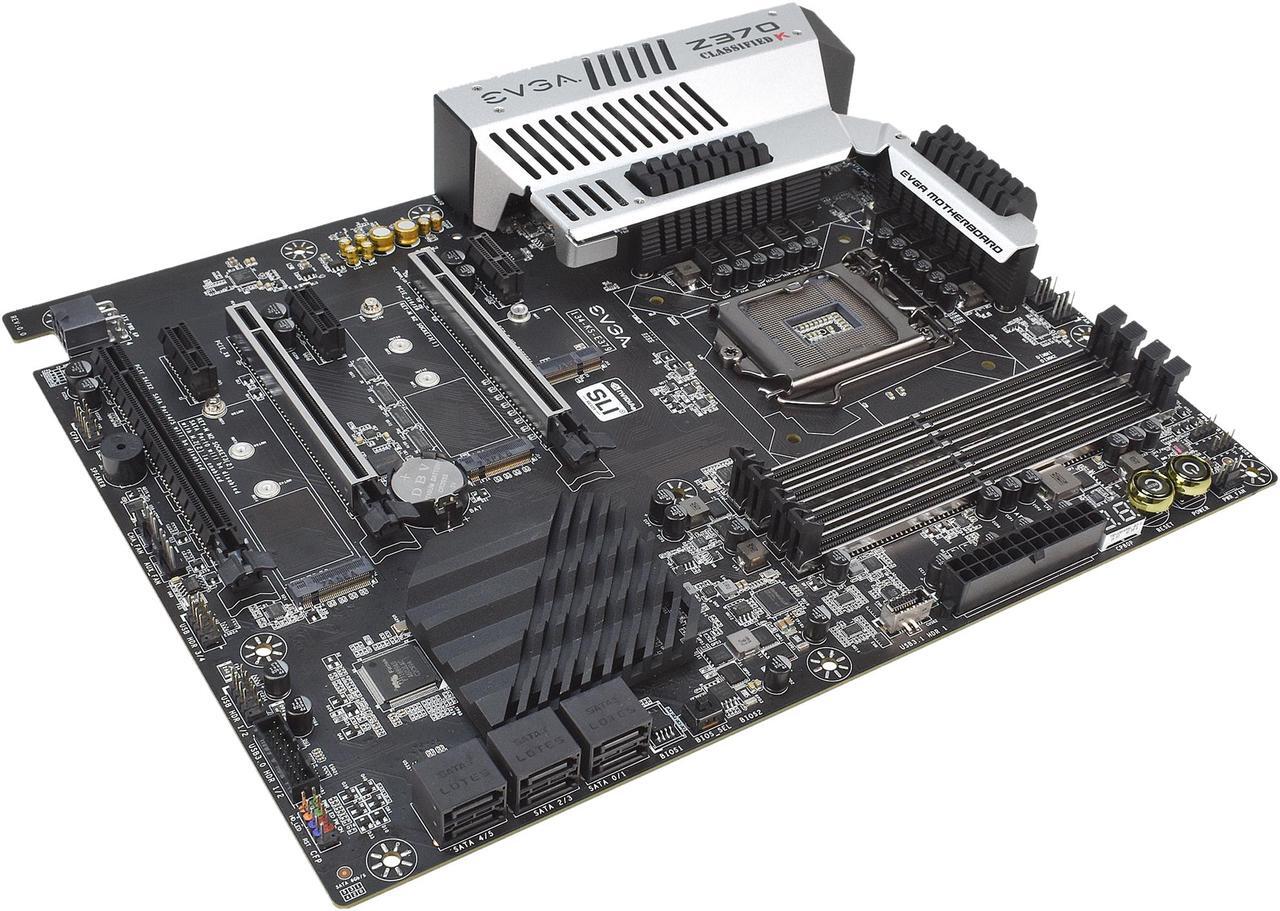 Alt view image 2 of 8 - EVGA Z370 Classified K, 134-KS-E379-KR, LGA 1151, Intel Z370, HDMI, SATA 6Gb/s, USB 3.1, USB 3.0, ATX, Intel Motherboard