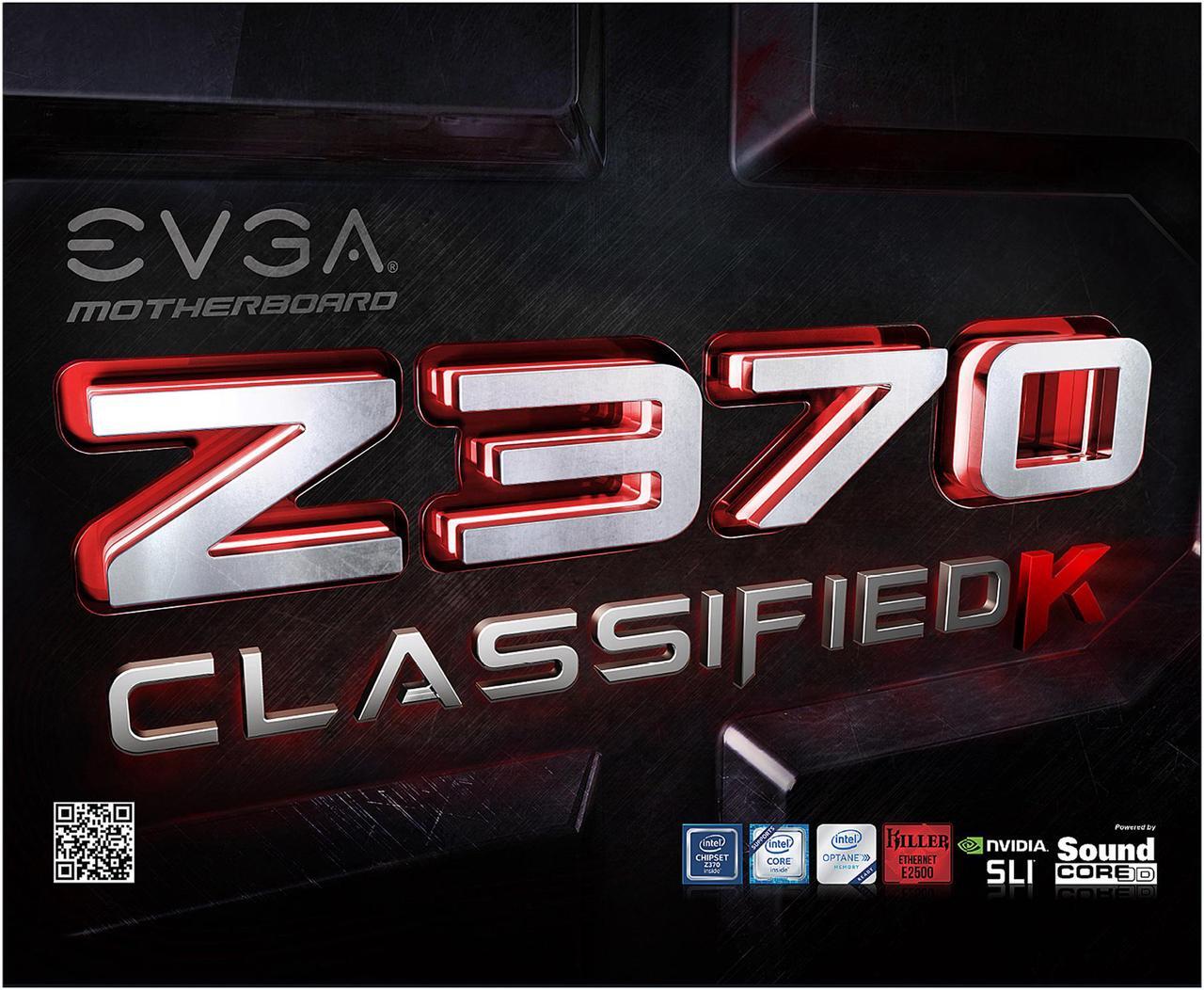 Alt view image 8 of 8 - EVGA Z370 Classified K, 134-KS-E379-KR, LGA 1151, Intel Z370, HDMI, SATA 6Gb/s, USB 3.1, USB 3.0, ATX, Intel Motherboard