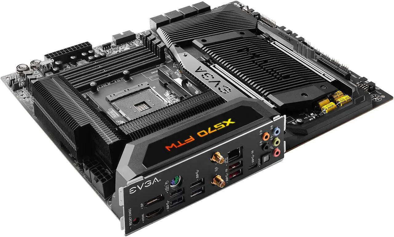 Alt view image 5 of 10 - EVGA X570 FTW WIFI, 121-VR-A577-KR, AM4, AMD X570, PCIe Gen4, SATA 6Gb/s, Wi-Fi 6/BT5.2, USB 3.2 Gen2, M.2, ATX, AMD Motherboard