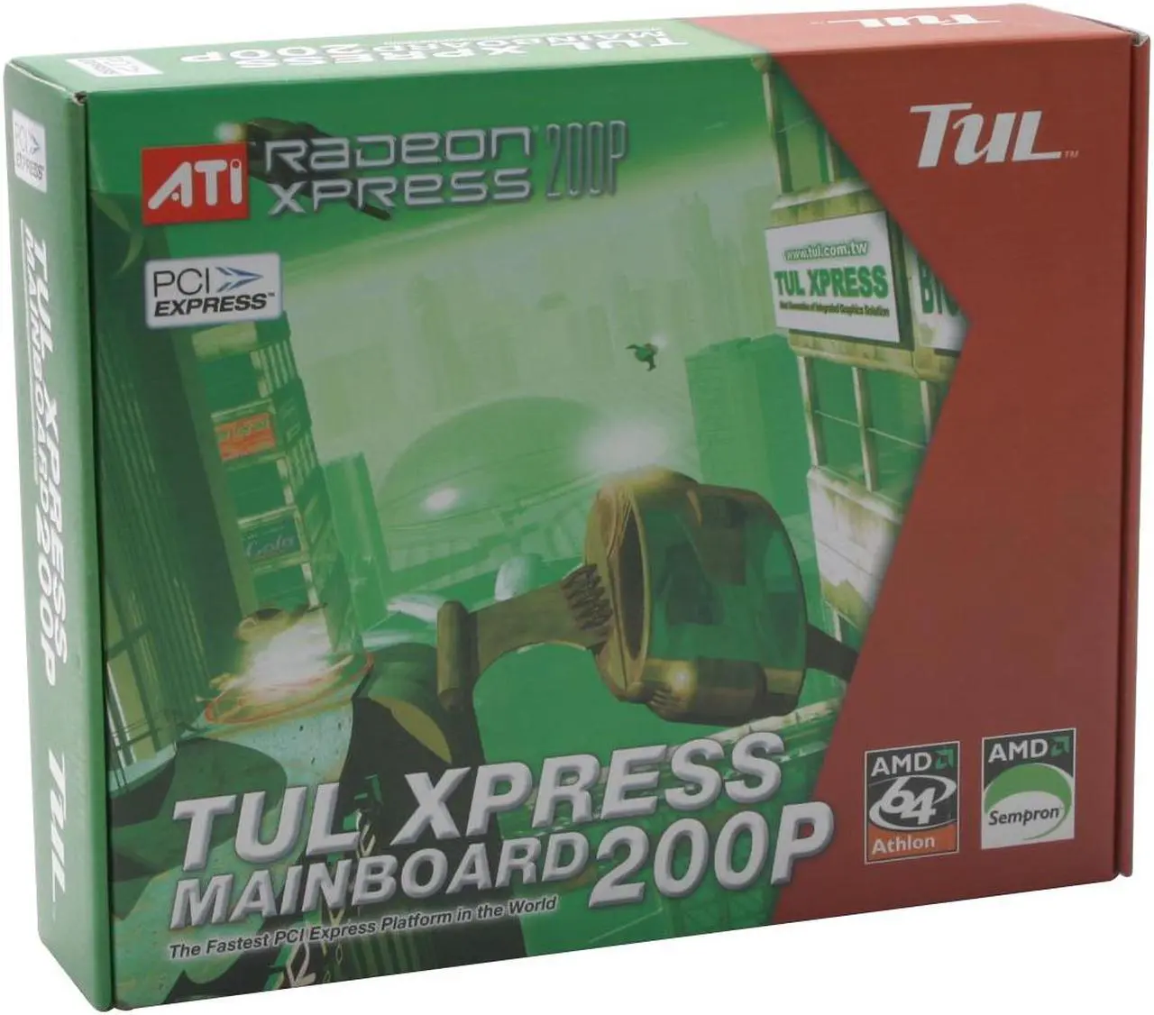 Alt view image 5 of 5 - TUL AX480A7-F 754 ATI Radeon Xpress 200P ATX AMD Motherboard