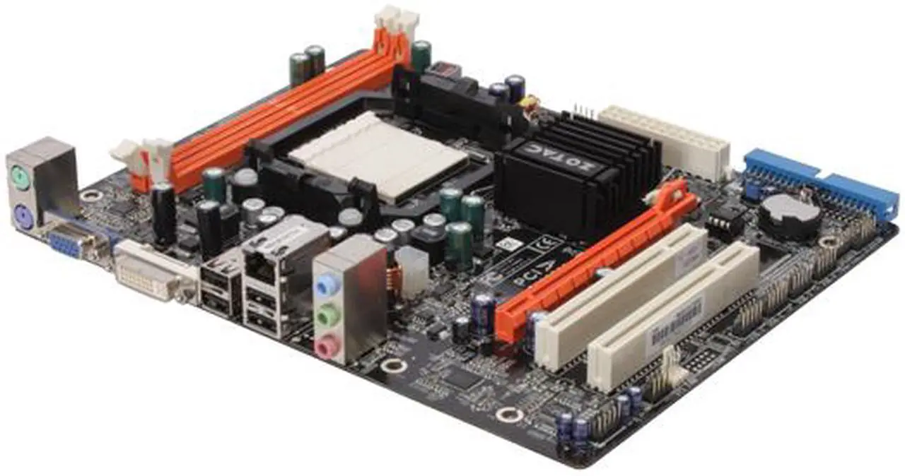 Main image of ZOTAC GF8100-A-E AM2+/AM2 NVIDIA GeForce 8100 Micro ATX AMD Motherboard