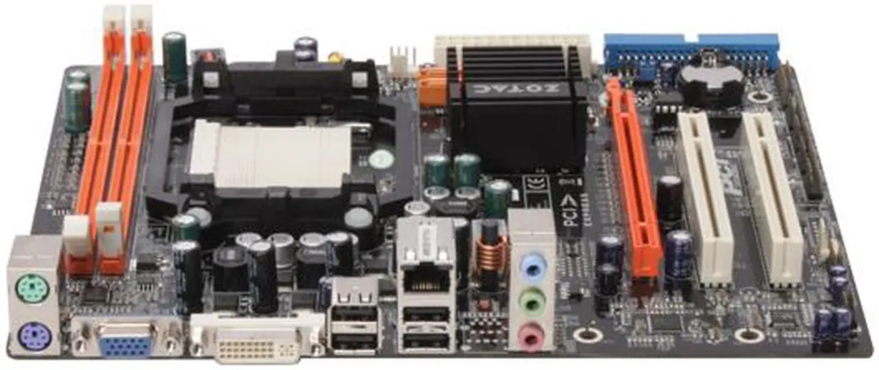 Alt view image 2 of 5 - ZOTAC GF8100-A-E AM2+/AM2 NVIDIA GeForce 8100 Micro ATX AMD Motherboard