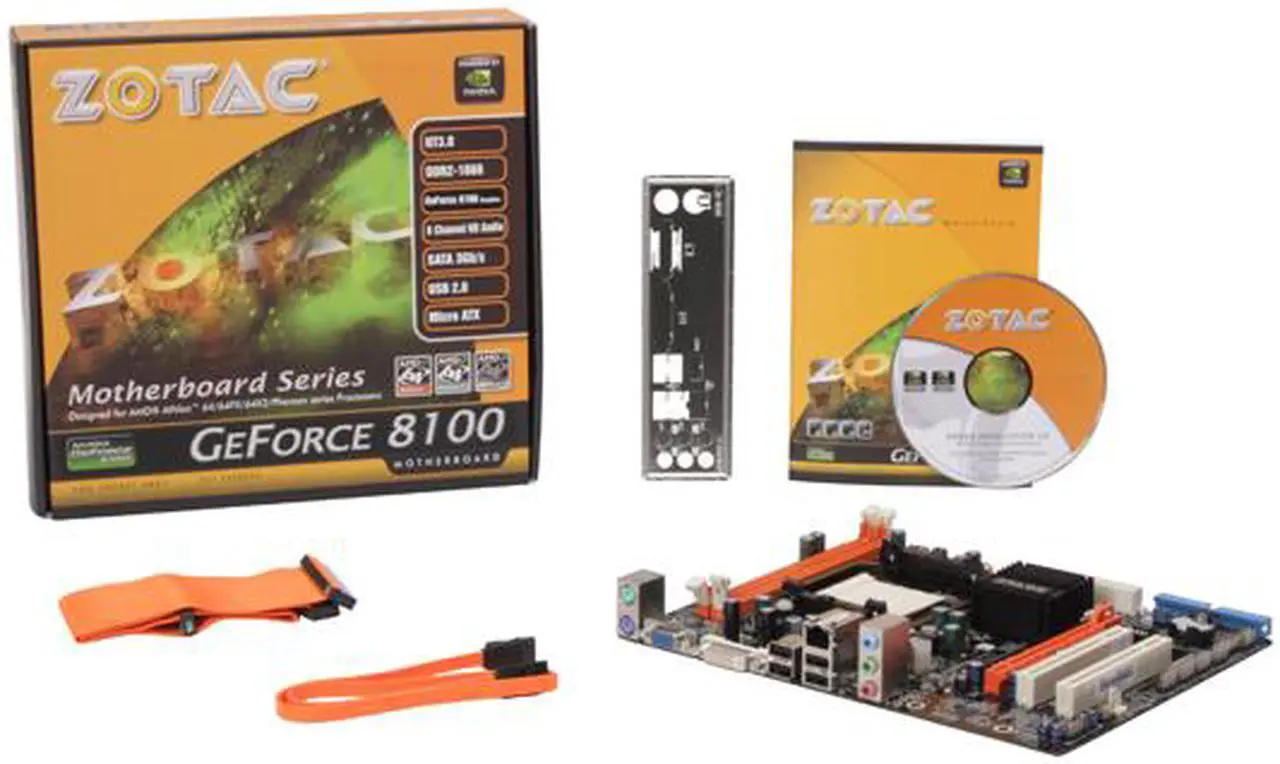 Alt view image 5 of 5 - ZOTAC GF8100-A-E AM2+/AM2 NVIDIA GeForce 8100 Micro ATX AMD Motherboard