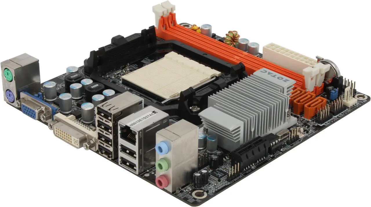 Main image of ZOTAC GF8200-C-E AM2+/AM2 NVIDIA GeForce 8200 Mini ITX AMD Motherboard
