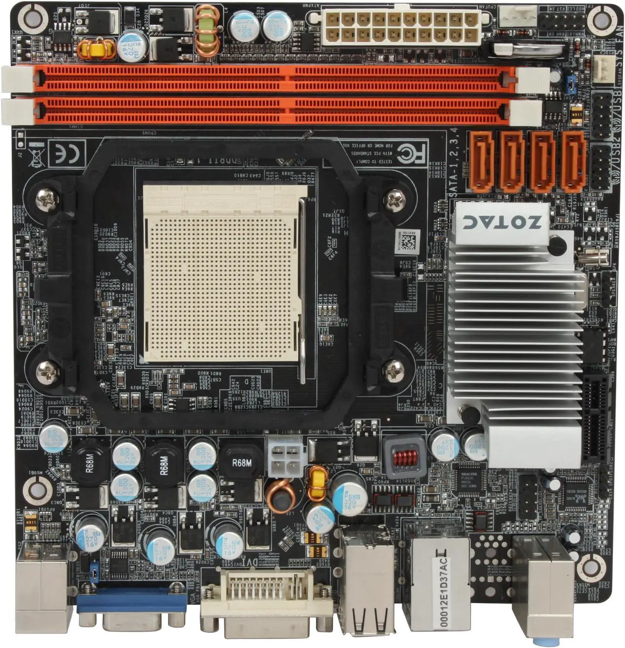 Alt view image 3 of 5 - ZOTAC GF8200-C-E AM2+/AM2 NVIDIA GeForce 8200 Mini ITX AMD Motherboard