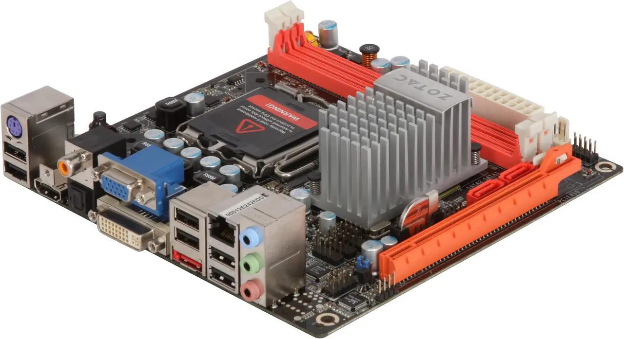 Main image of ZOTAC GF9300-D-E LGA 775 NVIDIA GeForce 9300 HDMI Wi-Fi Mini ITX Intel Motherboard