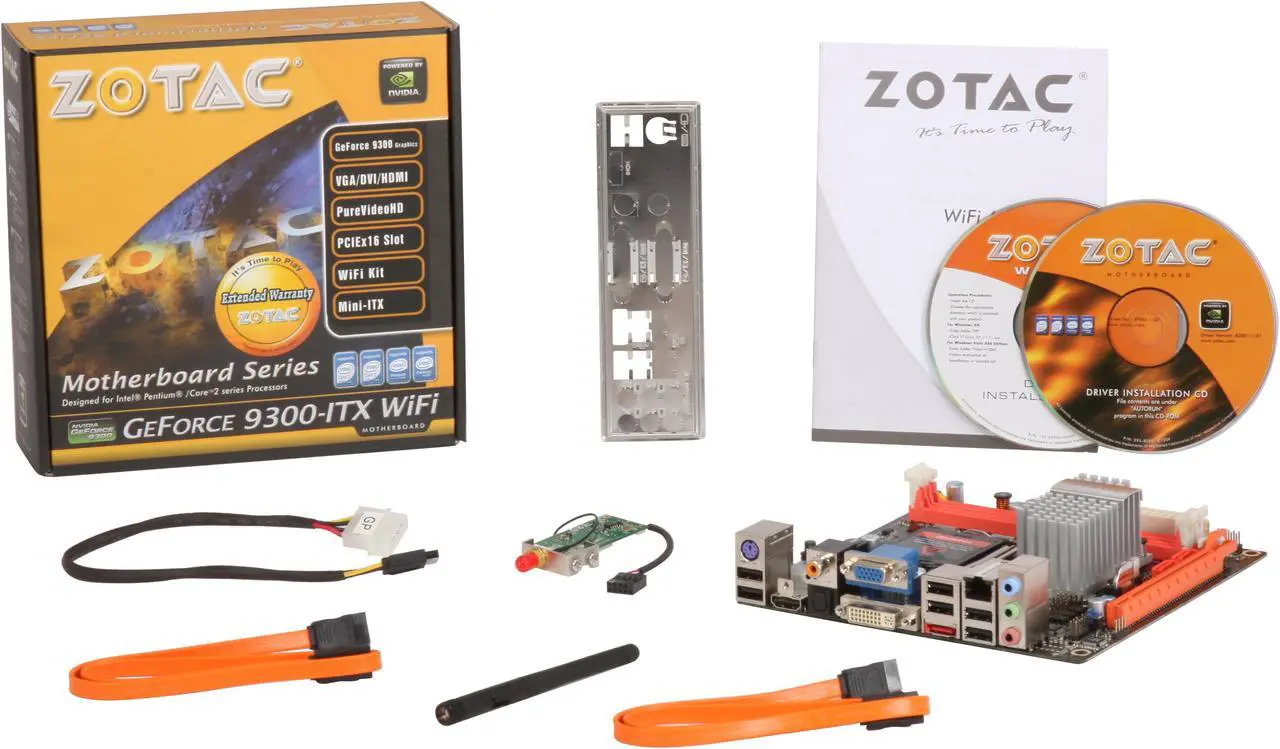 Alt view image 5 of 5 - ZOTAC GF9300-D-E LGA 775 NVIDIA GeForce 9300 HDMI Wi-Fi Mini ITX Intel Motherboard