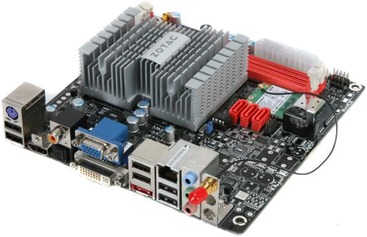 Main image of ZOTAC IONITX-D-E Intel Atom 330 Dual Core 1.6 GHz 441 NVIDIA ION Mini ITX Motherboard / CPU Combo