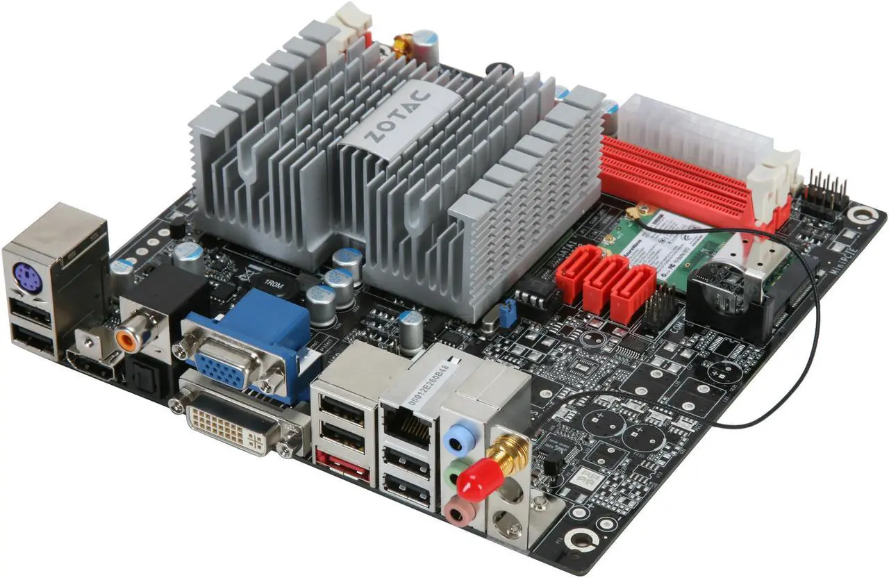 Alt view image 2 of 6 - ZOTAC IONITX-D-E Intel Atom 330 Dual Core 1.6 GHz 441 NVIDIA ION Mini ITX Motherboard / CPU Combo