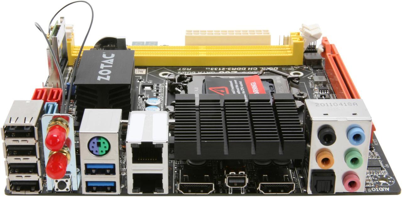Alt view image 2 of 5 - ZOTAC Z68ITX-A-E LGA 1155 Intel Z68 HDMI USB 3.0 Mini ITX Intel Motherboard