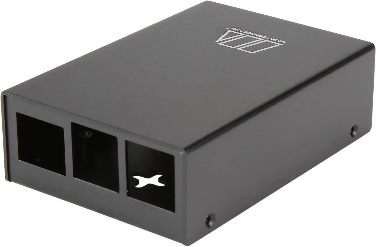 Main image of Micro Connectors RAS-PCS03-BK Aluminum Raspberry Pi 3 Model B/B+ Case (Black)