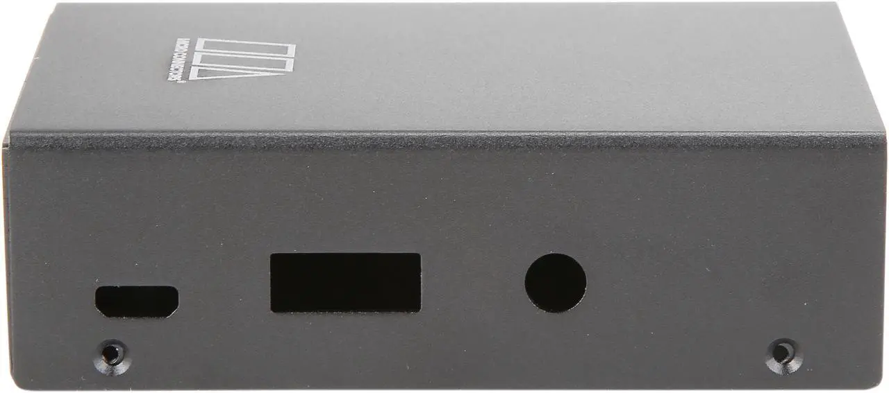 Alt view image 4 of 8 - Micro Connectors RAS-PCS03-BK Aluminum Raspberry Pi 3 Model B/B+ Case (Black)