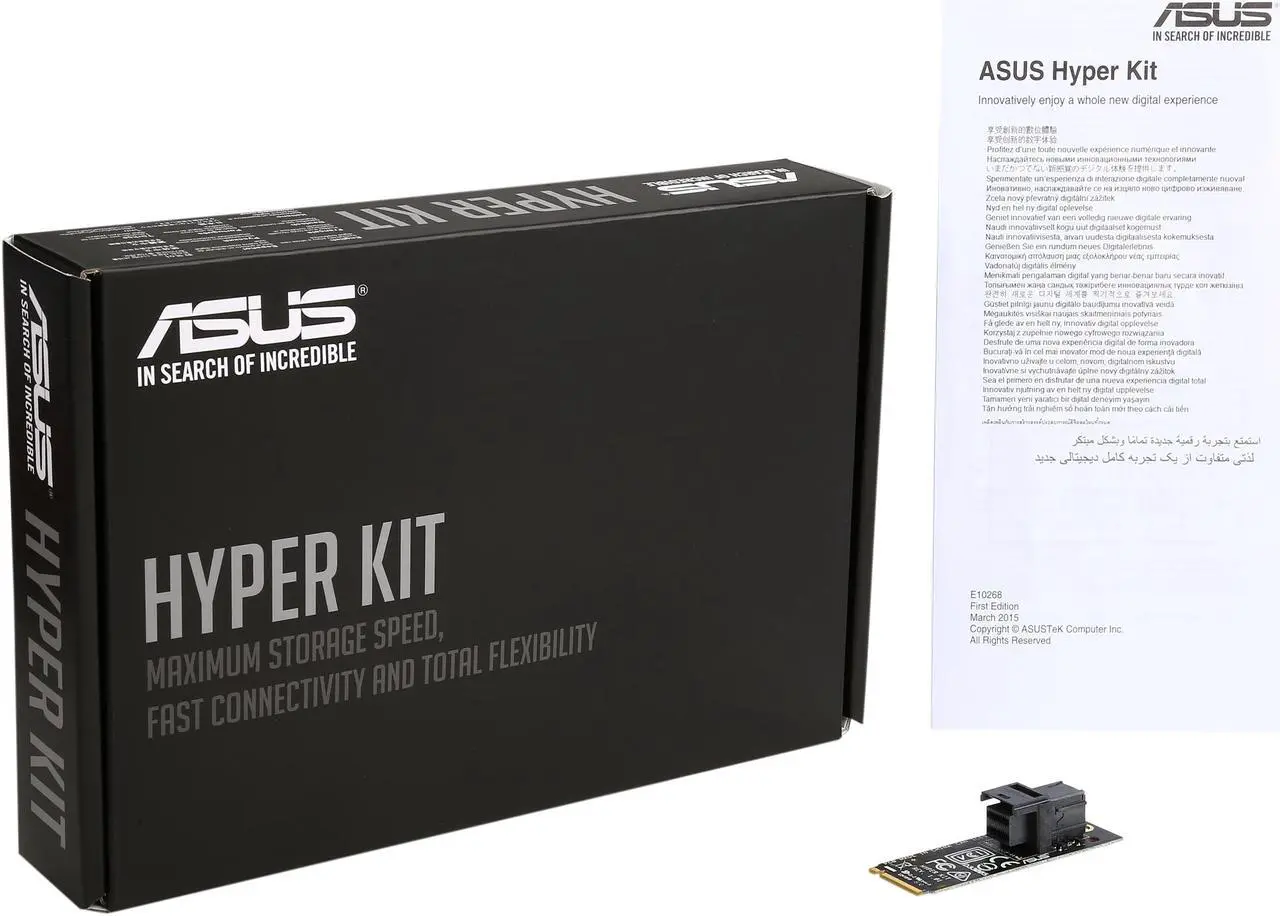 Alt view image 5 of 4 - ASUS Model Hyper Kit Expansion Card M.2 TO MINI SAS HD ADAPTER