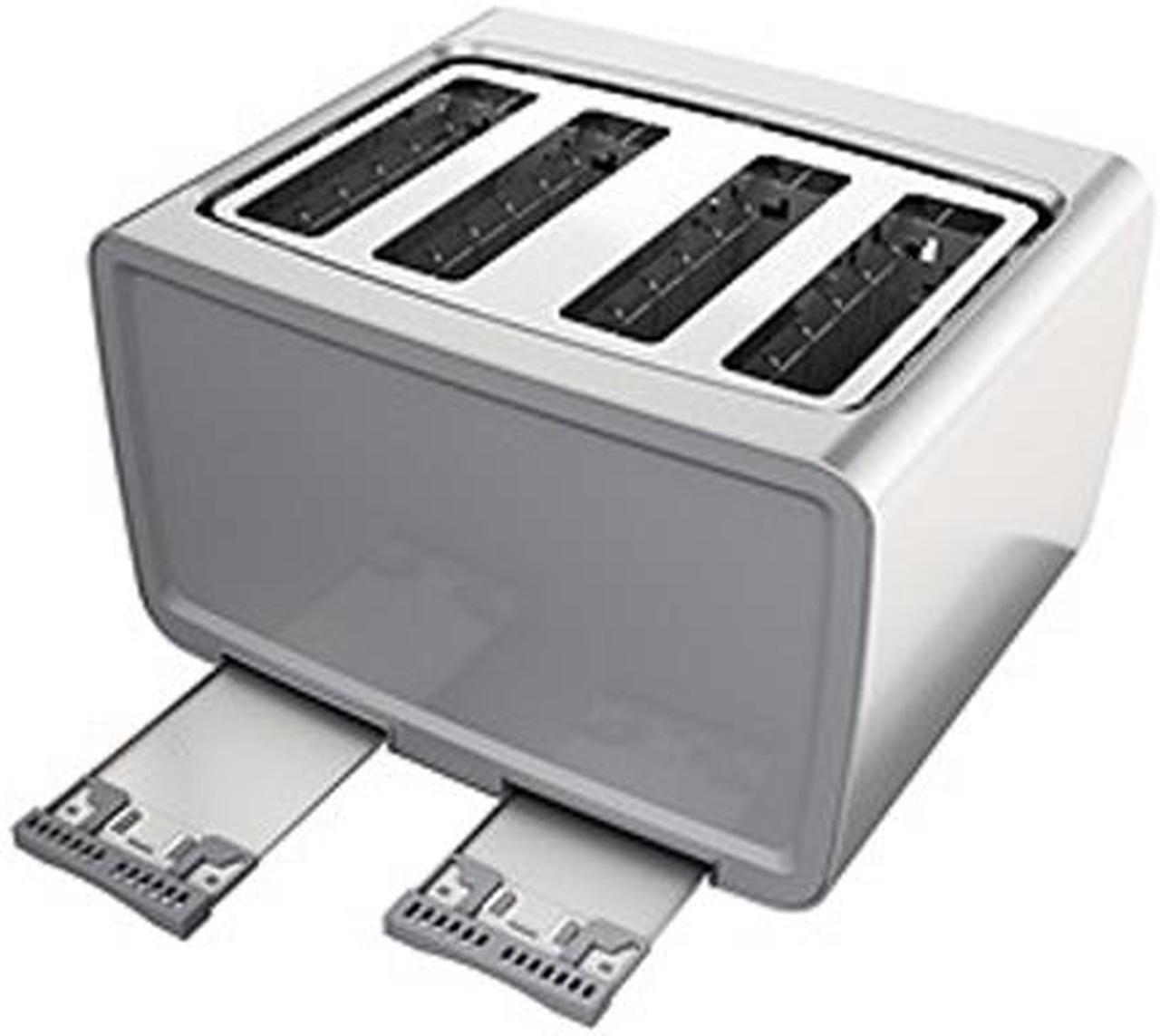 Alt view image 3 of 7 - Black+decker TR4900SSD 4 Slice Toaster, Stainless Steel (Silver)