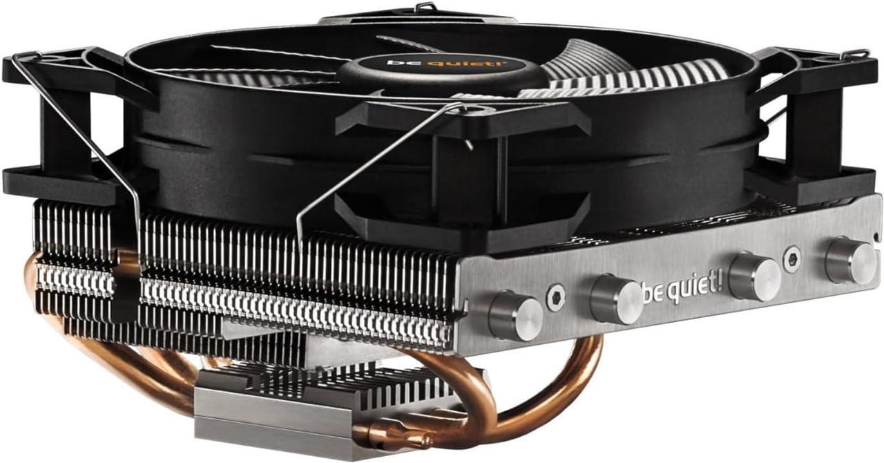 Main image of be quiet! Shadow Rock LP CPU Air Cooler | 130W TDP | Low Profile CPU Cooler | Socket 1700 1200 1150 1151 1155 2011 Square ILM Compatible | AMD 4/5 and Intel Support | Low Noise | Silver/Black | BK002