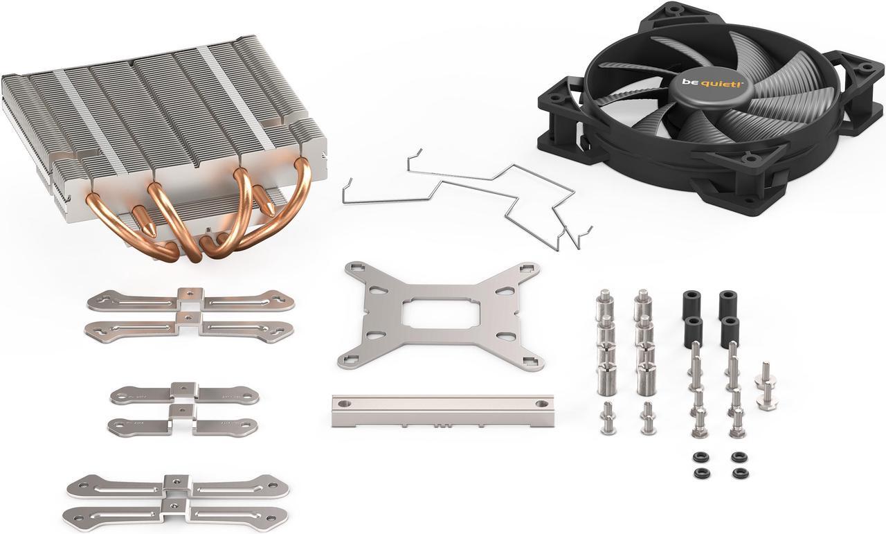 Alt view image 6 of 6 - be quiet! Shadow Rock LP CPU Air Cooler | 130W TDP | Low Profile CPU Cooler | Socket 1700 1200 1150 1151 1155 2011 Square ILM Compatible | AMD 4/5 and Intel Support | Low Noise | Silver/Black | BK002