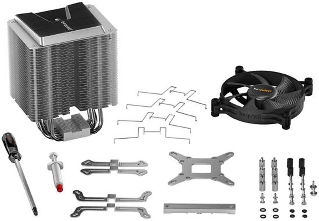 Alt view image 11 of 14 - be quiet! Shadow Rock 3 CPU Air Cooler | 190W TDP | LGA 1700 1200 2066 1150 1151 1155 2011(-3) Square ILM Compatible | Intel and AMD 4/5 Support | Low Noise Cooler | Silver/Black Design | BK004