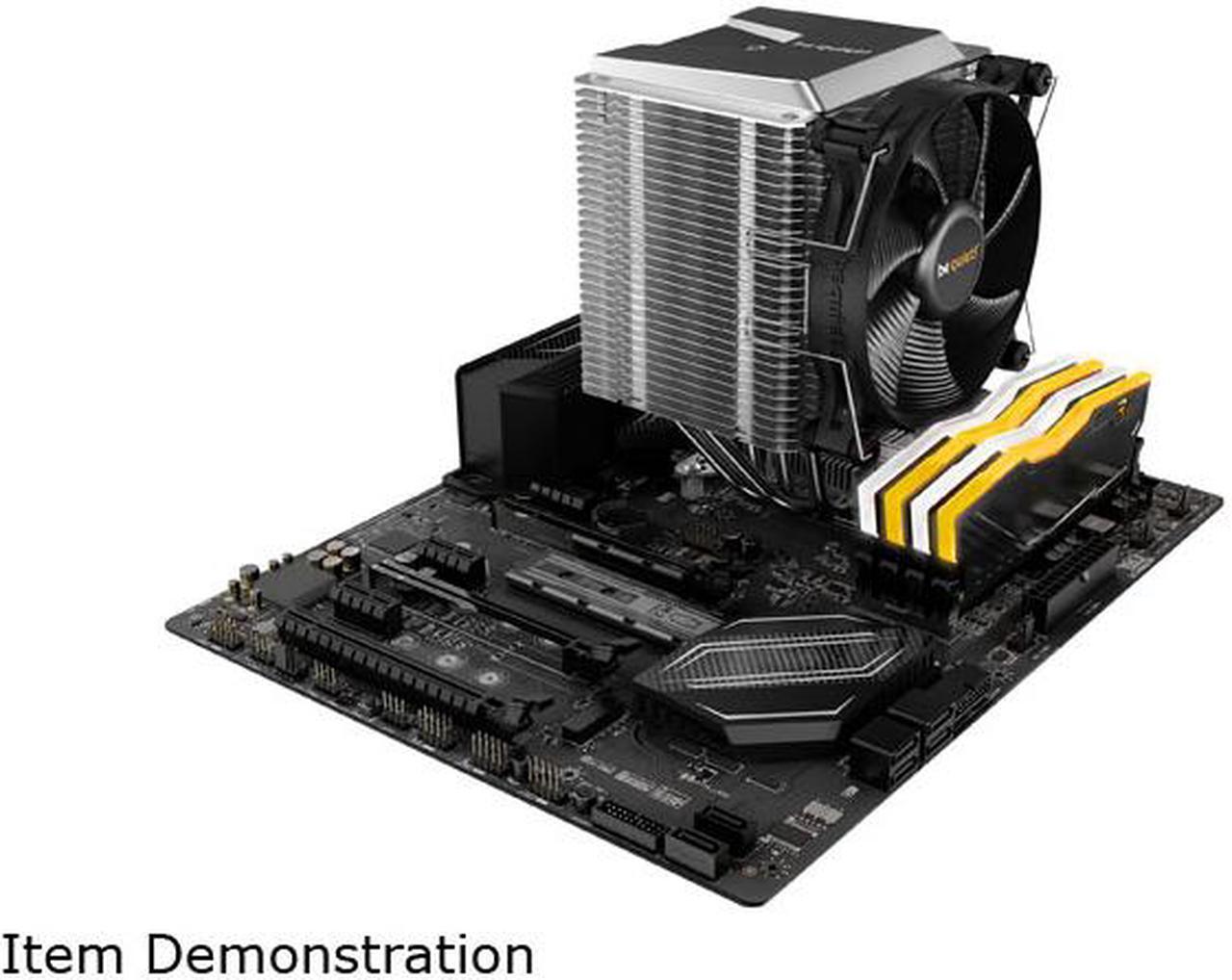 Alt view image 12 of 14 - be quiet! Shadow Rock 3 CPU Air Cooler | 190W TDP | LGA 1700 1200 2066 1150 1151 1155 2011(-3) Square ILM Compatible | Intel and AMD 4/5 Support | Low Noise Cooler | Silver/Black Design | BK004
