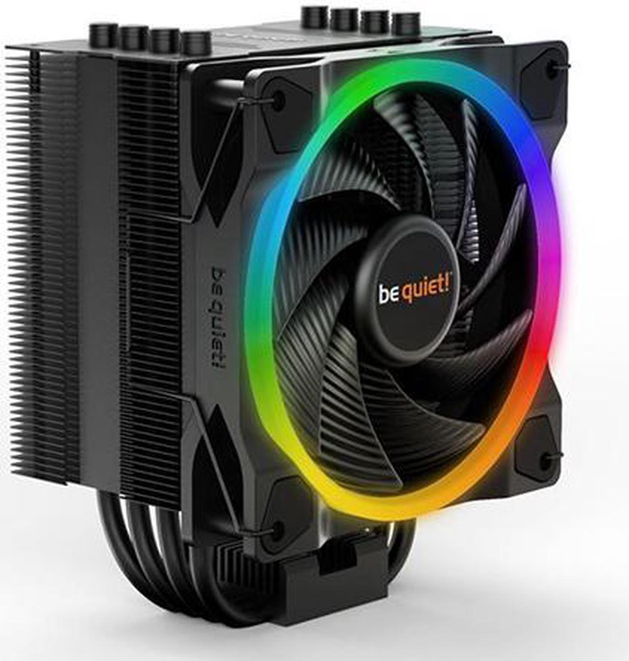 be quiet! Pure Rock 2 FX CPU Air Cooler | Black ARGB Air Cooler | LGA 1851 1700 1200 2066 1150 1151 1155 2011(-3) Square ILM Compatible | Intel and AMD AM5 AM4 CPU Cooler | 150W TDP | BK033