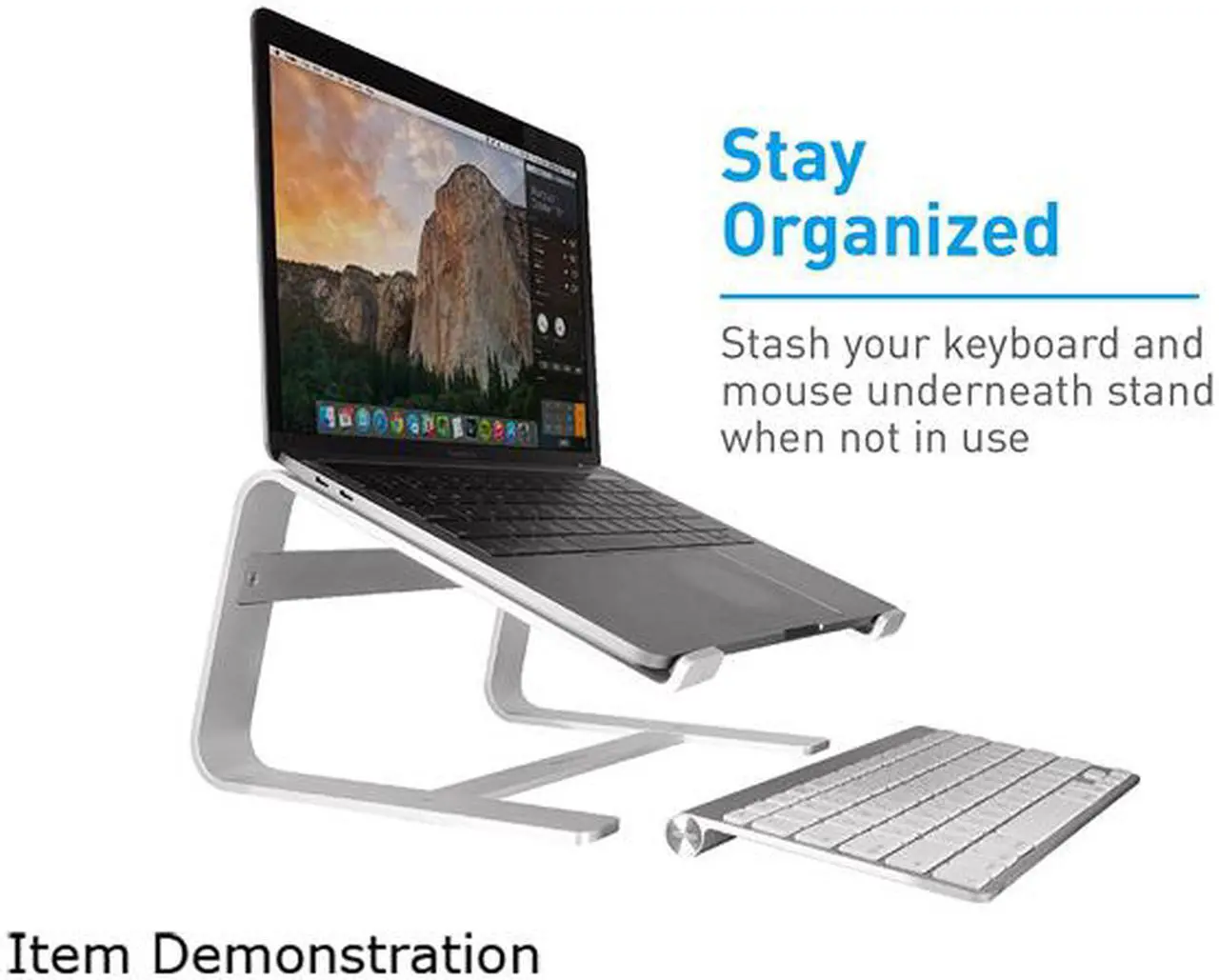 Alt view image 4 of 7 - Macally Aluminum Laptop Stand for All Apple Macbook Pro / Air, Chromebook, Samsung, Acer, HP, Dell, & any Notebook between 10" to 17" (ASTAND)