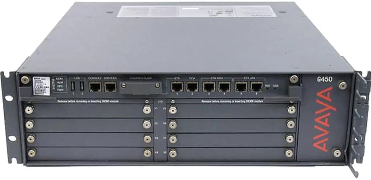 Main image of AVAYA G450 MP160 MEDIA GATEWAY NON GSA