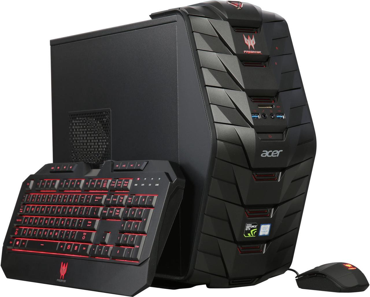Main image of Acer Desktop Computer Predator G3 AG3-710-UW11 Intel Core i5-6400 8GB DDR4 1TB HDD GeForce GTX 1060 Windows 10 Home 64-Bit