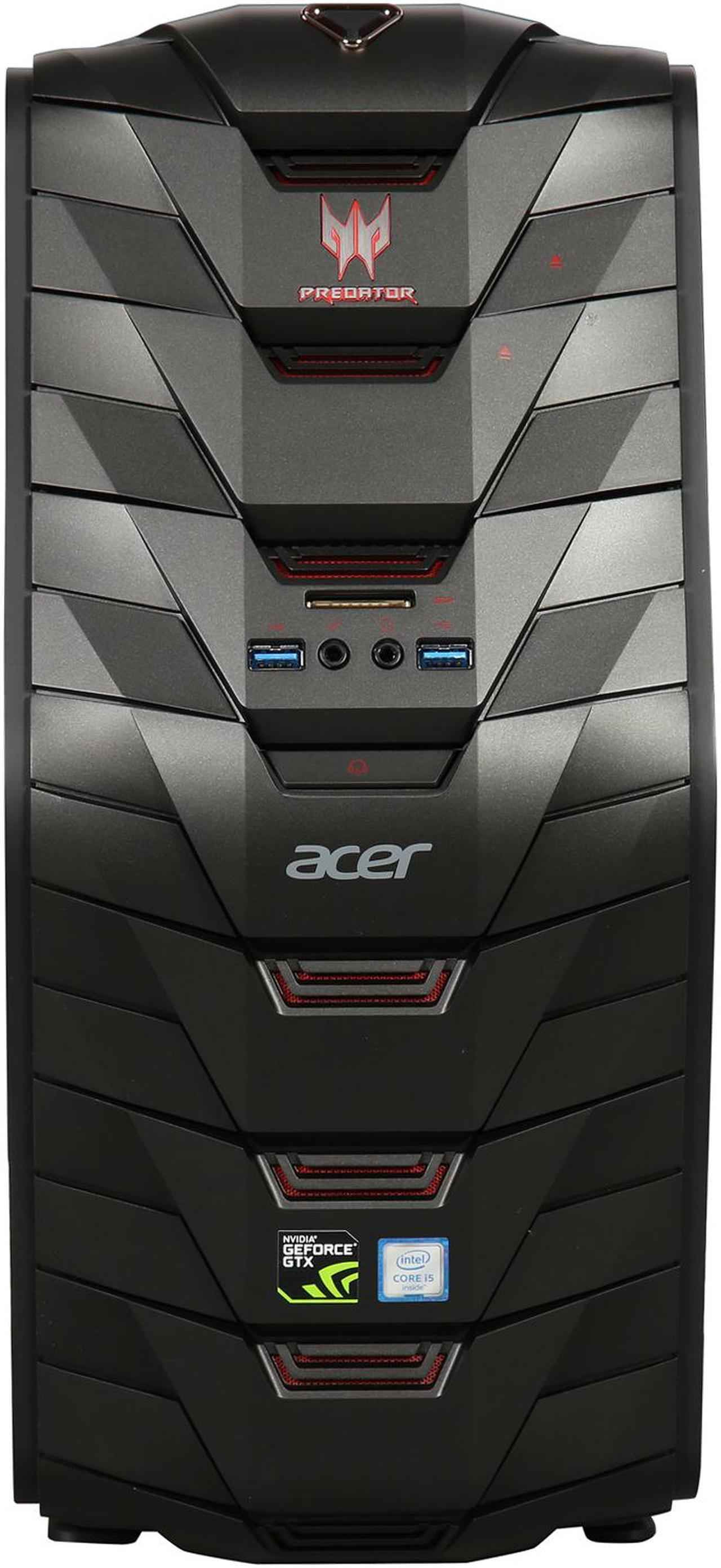 Alt view image 3 of 9 - Acer Desktop Computer Predator G3 AG3-710-UW11 Intel Core i5-6400 8GB DDR4 1TB HDD GeForce GTX 1060 Windows 10 Home 64-Bit