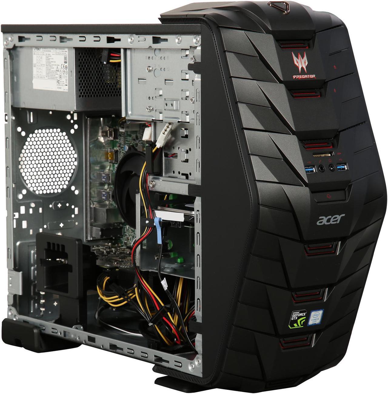 Alt view image 8 of 9 - Acer Desktop Computer Predator G3 AG3-710-UW11 Intel Core i5-6400 8GB DDR4 1TB HDD GeForce GTX 1060 Windows 10 Home 64-Bit