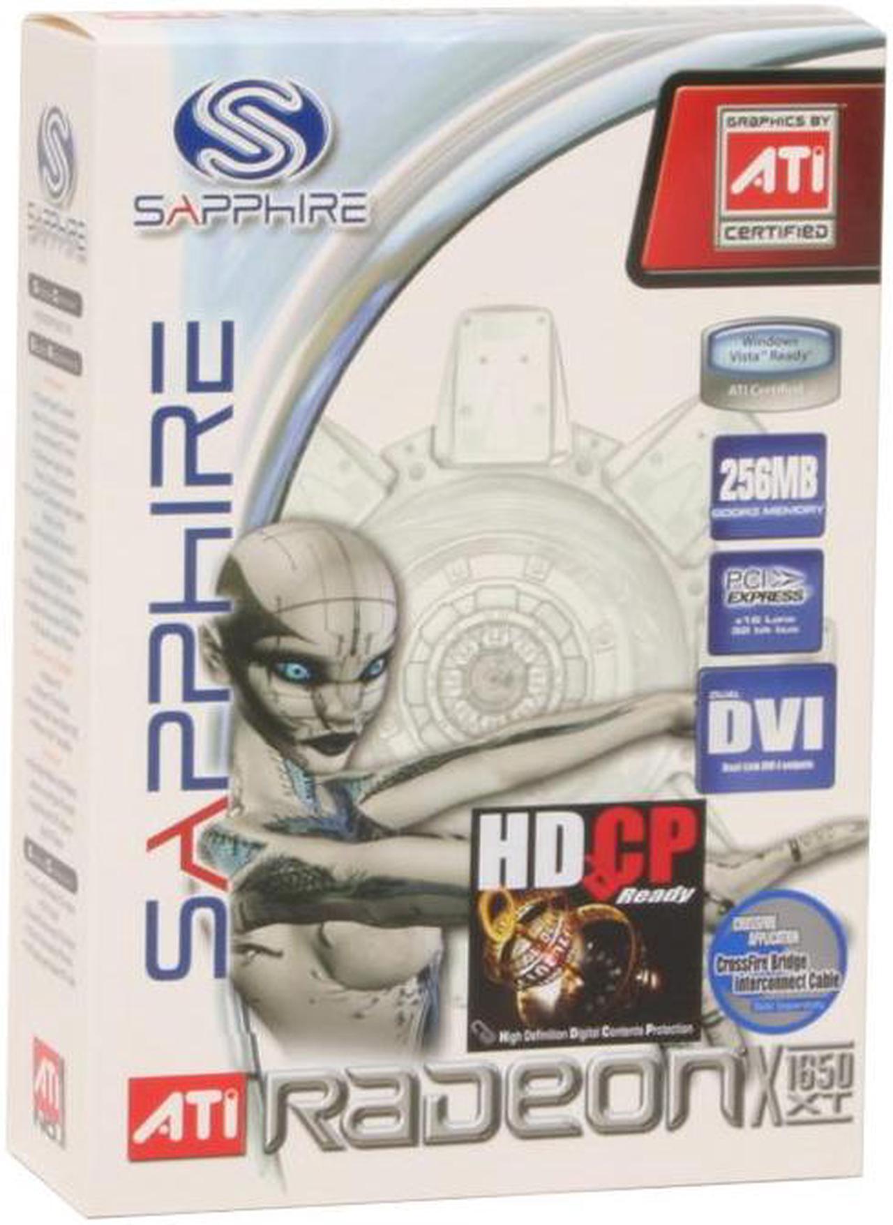 Alt view image 6 of 6 - SAPPHIRE Radeon X1650XT 256MB GDDR3 PCI Express x16 CrossFireX Support Graphics Card 100166L