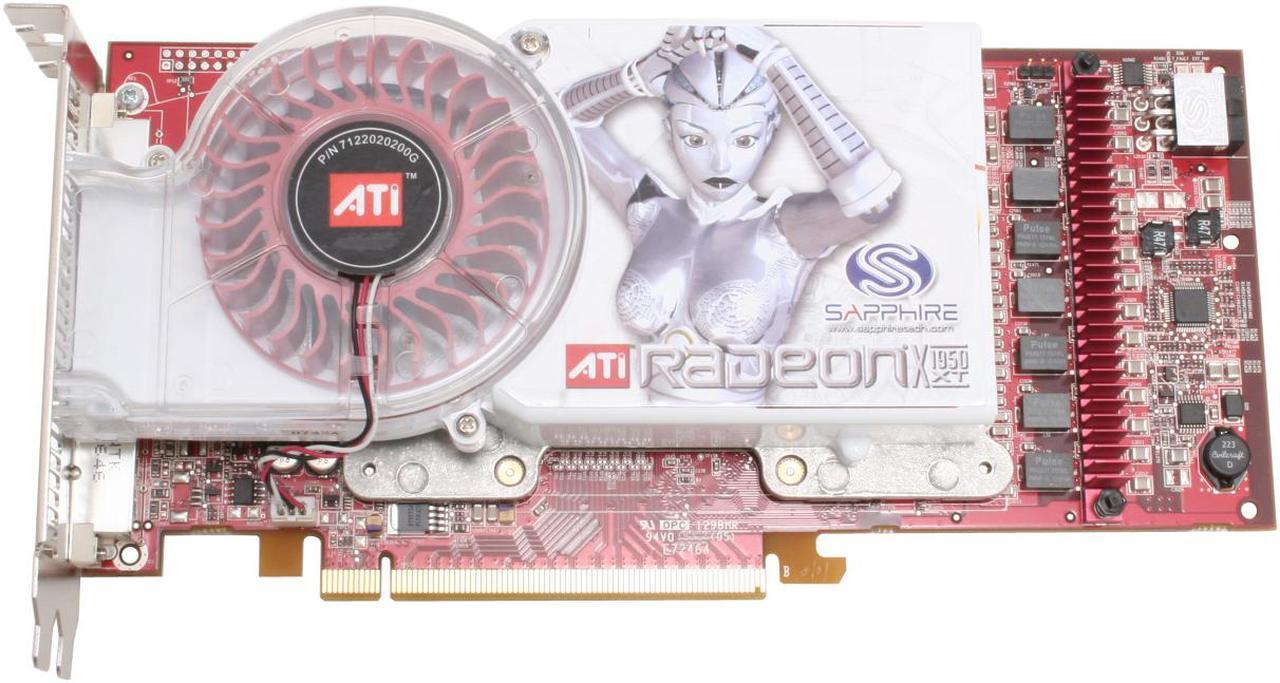 Alt view image 2 of 7 - SAPPHIRE Radeon X1950XT 512MB GDDR3 PCI Express x16 CrossFireX Support VIVO HDCP Video Card 100185L