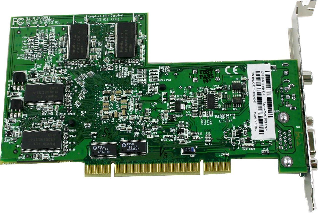 Alt view image 4 of 6 - ATI Radeon 9200 128MB DDR PCI Graphics Card 100-436009