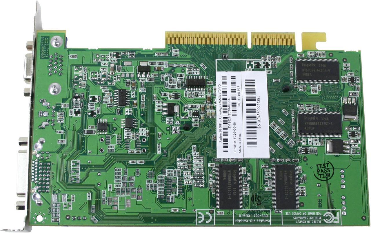 Alt view image 3 of 4 - SAPPHIRE Radeon 9600PRO 256MB DDR AGP 4X/8X Graphics Card Radeon 9600 Pro Advantage 100562 - OEM