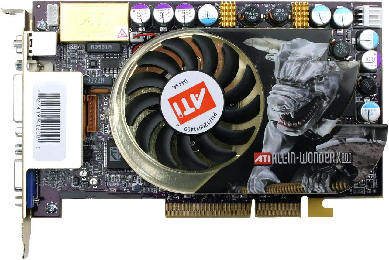 Alt view image 2 of 6 - ATI All-In-Wonder X800 XT 100-714200 Radeon X800XT 256MB 256-bit GDDR3 AGP 4X/8X Video Card