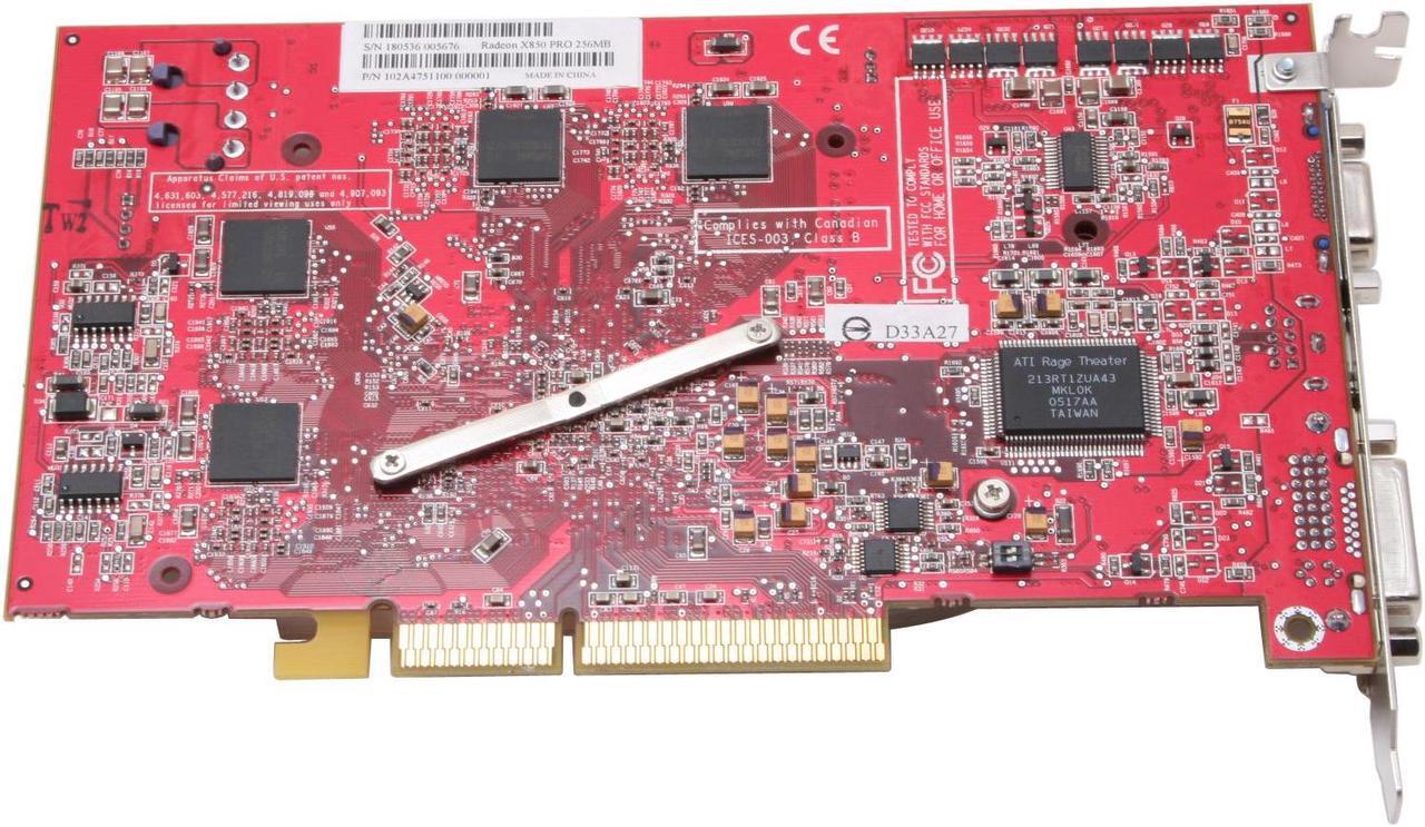 Alt view image 3 of 5 - ATI Radeon X850PRO 256MB GDDR3 AGP 4X/8X Graphics Card 100-435712