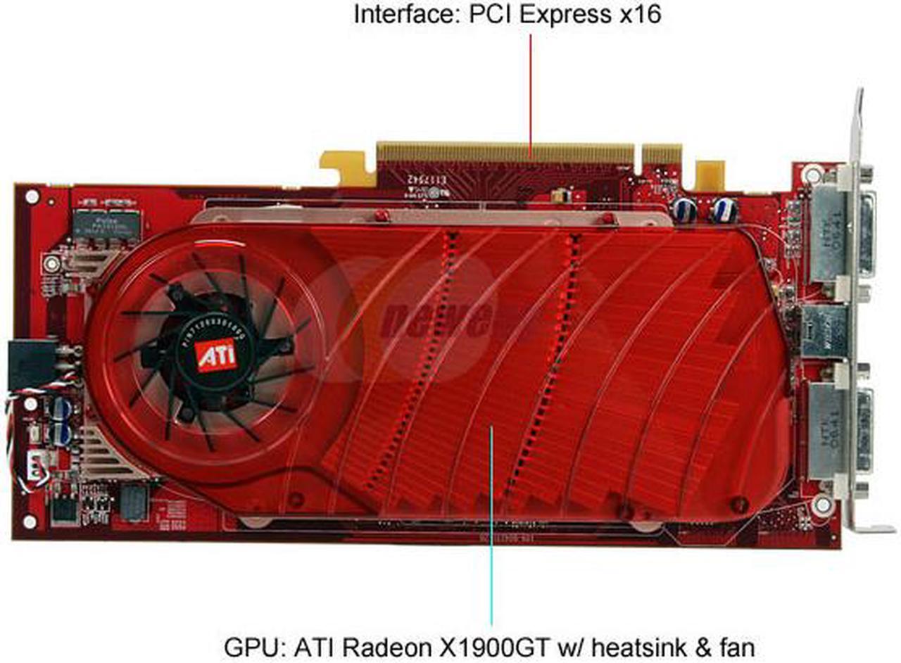 Alt view image 3 of 7 - SAPPHIRE Radeon X1900GT 256MB GDDR3 PCI Express x16 CrossFireX Support Graphics Card 100189 - OEM