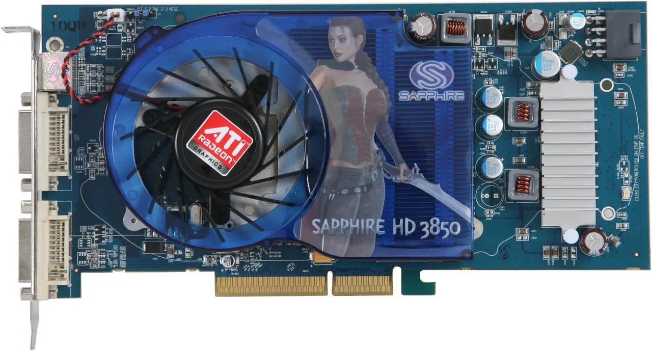 Alt view image 3 of 6 - SAPPHIRE Radeon HD 3850 512MB GDDR3 AGP 4X/8X Graphics Card 100228L