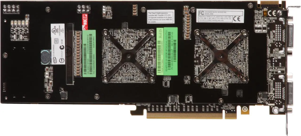 Alt view image 4 of 6 - SAPPHIRE Radeon HD 4870 X2 2GB GDDR5 PCI Express 2.0 x16 CrossFireX Support Graphics Card 100251SR