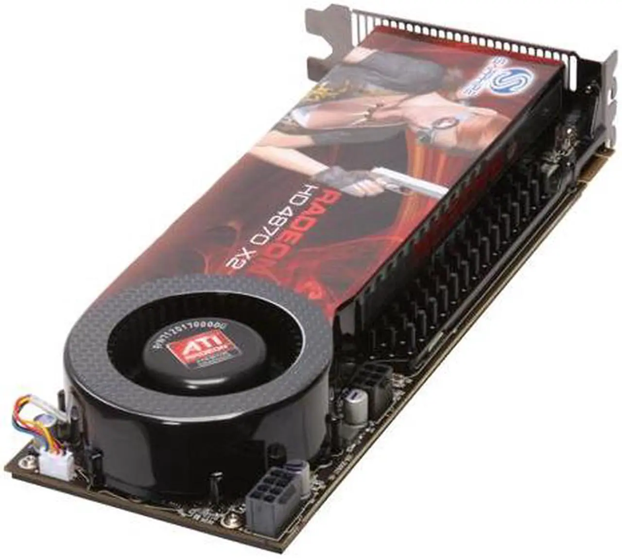 Alt view image 5 of 6 - SAPPHIRE Radeon HD 4870 X2 2GB GDDR5 PCI Express 2.0 x16 CrossFireX Support Graphics Card 100251SR