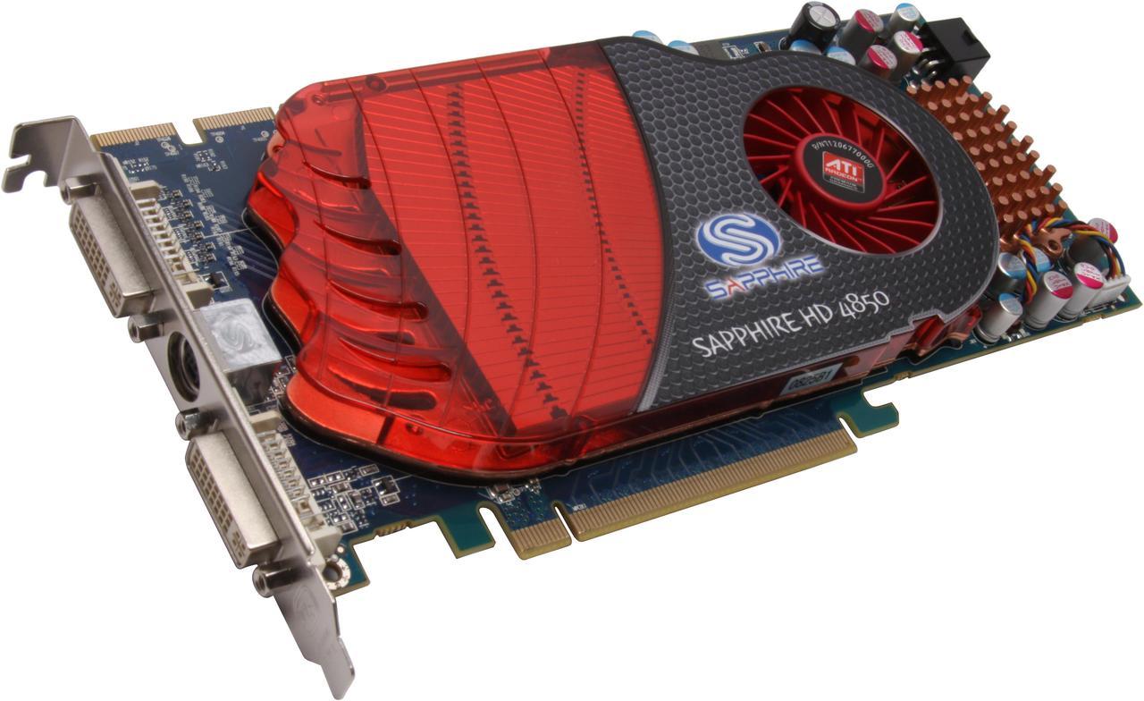 SAPPHIRE Radeon HD 4850 512MB GDDR3 PCI Express 2.0 x16 CrossFireX Support Video Card 100244L