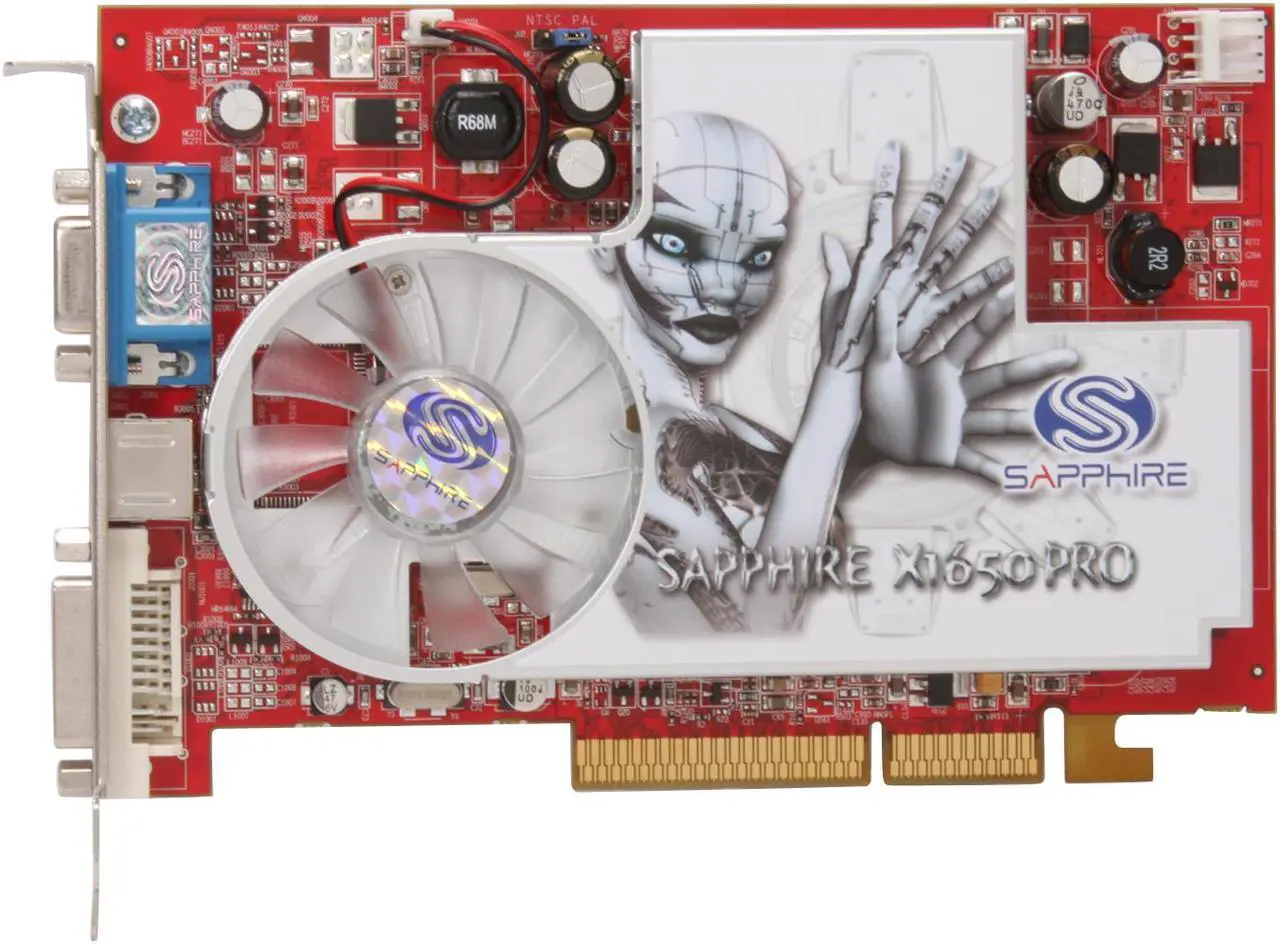 Alt view image 3 of 5 - SAPPHIRE Radeon X1650PRO 512MB GDDR2 AGP 4X/8X Graphics Card 100275L