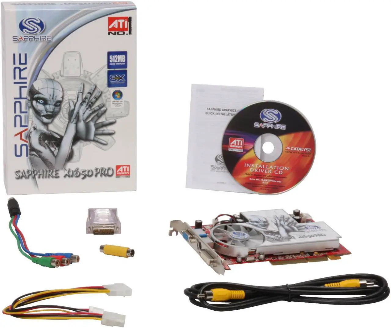 Alt view image 5 of 5 - SAPPHIRE Radeon X1650PRO 512MB GDDR2 AGP 4X/8X Graphics Card 100275L