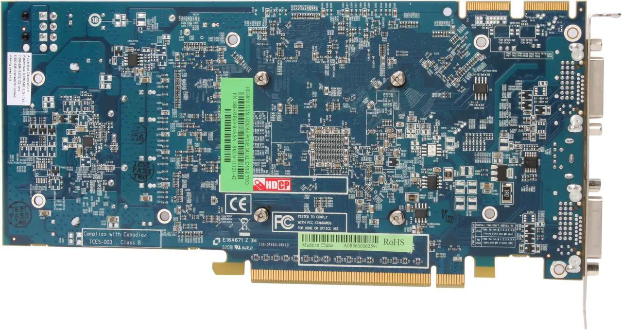 Alt view image 4 of 6 - SAPPHIRE Radeon HD 3850 512MB GDDR3 PCI Express 2.0 x16 CrossFireX Support Graphics Card 100248L