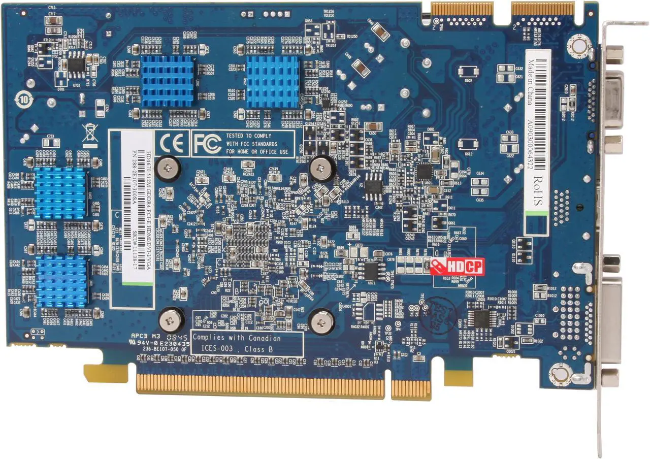 Alt view image 4 of 5 - SAPPHIRE Radeon HD 4670 512MB GDDR4 PCI Express 2.0 x16 CrossFireX Support Graphics Card 100255DDR4